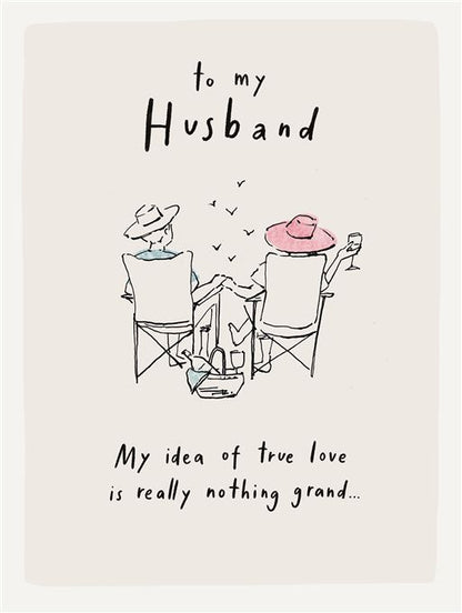 To My Husband Greetings Card