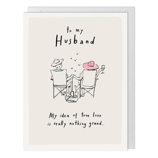 To My Husband Greetings Card