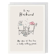 To My Husband Greetings Card
