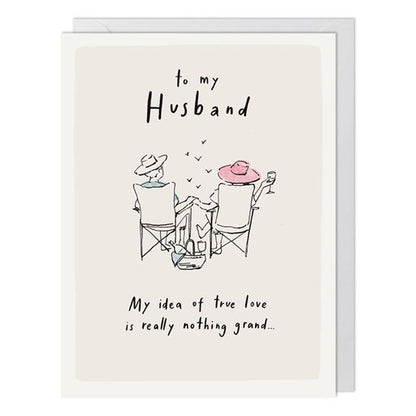 To My Husband Greetings Card