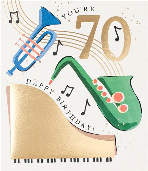 70th Birthday Greetings Card