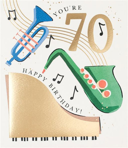 70th Birthday Greetings Card