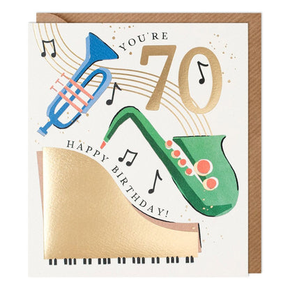 70th Birthday Greetings Card