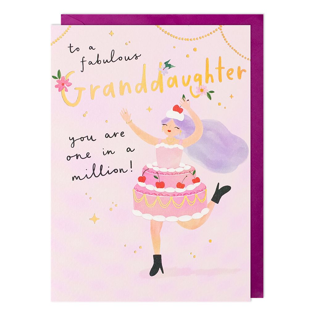 To A Fabulous Granddaughter Greetings Card