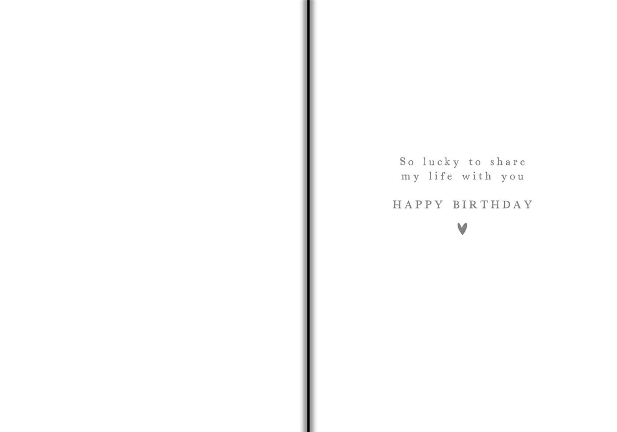 To My Wonderful Husband Birthday Greetings Card