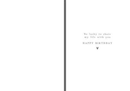 To My Wonderful Husband Birthday Greetings Card