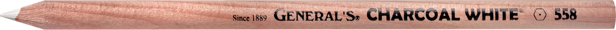 General Pencil Charcoal Pencil – White