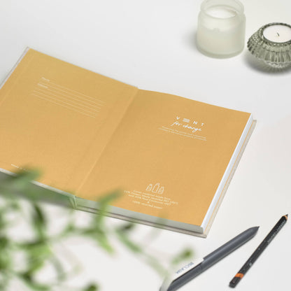 VENT OCEAN A5 Hardback Notebook, Recycled Ocean Plastic Cover – Sandy Yellow