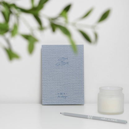 VENT OCEAN A5 Hardback Notebook, Recycled Ocean Plastic Cover – Sea Blue
