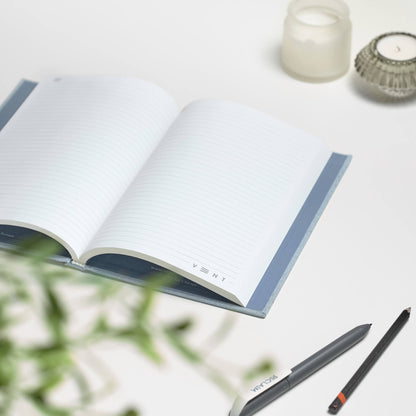 VENT OCEAN A5 Hardback Notebook, Recycled Ocean Plastic Cover – Sea Blue