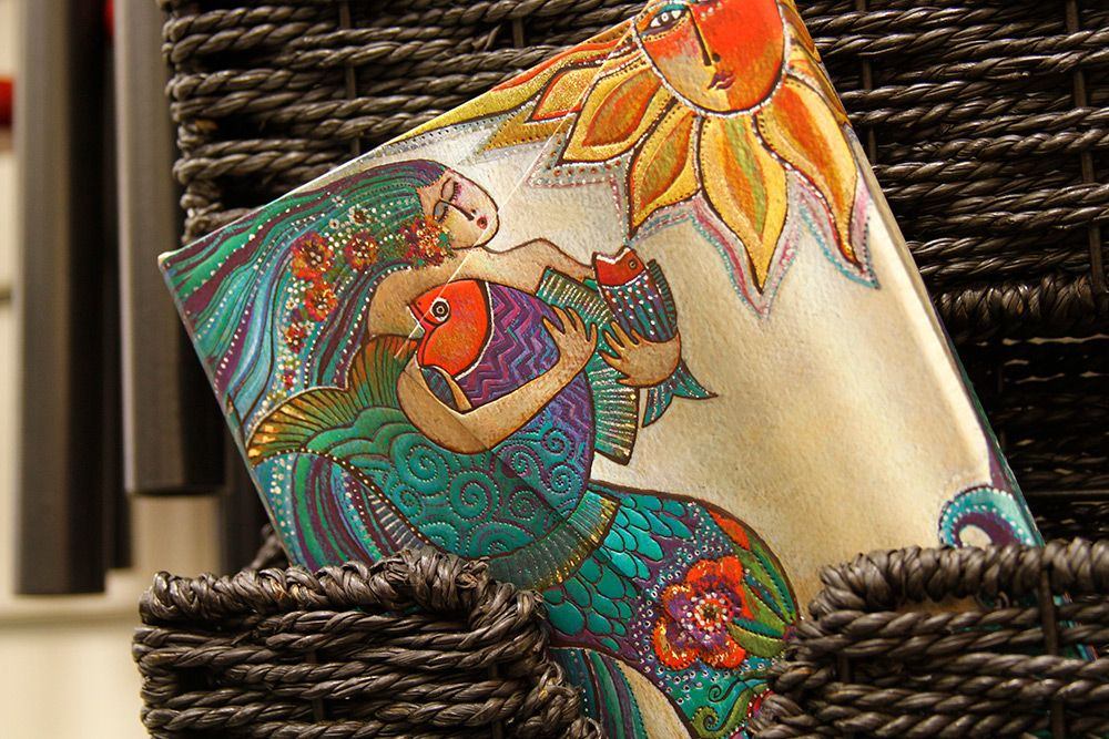 Paperblanks Ocean Song Midi Hardback Journal – Lined, 160 Pages – design detail