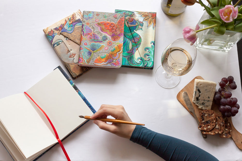 Paperblanks Ocean Song Midi Hardback Journal – Lined, 160 Pages – design detail