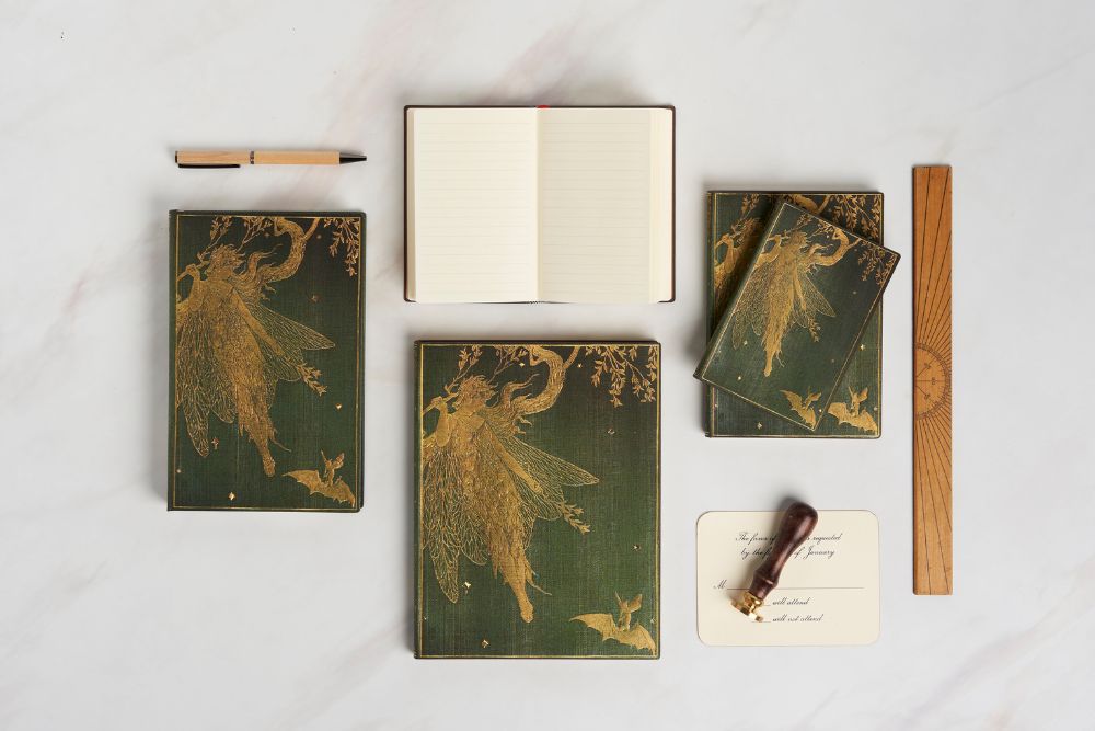 Paperblanks Olive Fairy Ultra Hardback Journal – Lined, 144 Pages – design detail