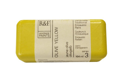 R&F Encaustic Paint 104ml – Olive Yellow