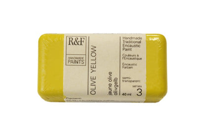 R&F Encaustic Paint 40ml – Olive Yellow