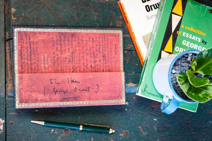 Paperblanks Orwell, Nineteen Eighty-Four Ultra Hardback Journal – Plain, 144 Pages – design detail