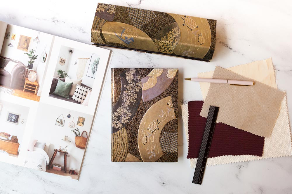Paperblanks Ougi Mini Hardback Journal – Lined, 176 Pages – design detail