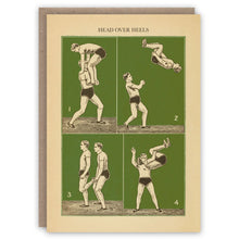 Head Over Heels Greetings Card