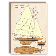 Nautical Names Greetings Card