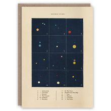 Double Stars Greetings Card
