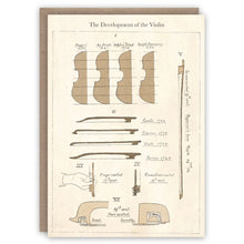 Development of Violins Greetings Card