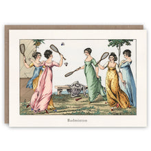 Badminton Greetings Card