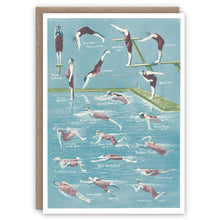 Swimming Greetings Card
