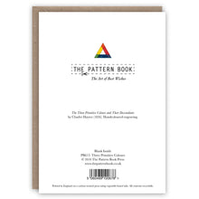 Three Primitive Colours Greetings Card