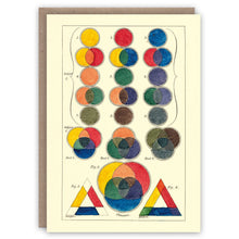 Three Primitive Colours Greetings Card