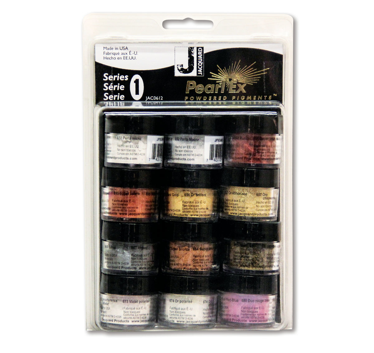 Jacquard Pearl Ex Pigment Set, Series 1 – 12 Pots