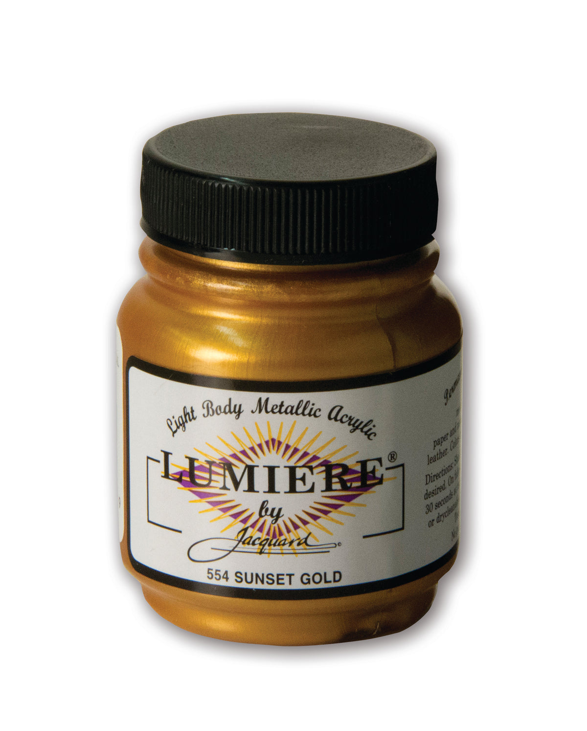 Jacquard Lumiere Fabric Paint 67ml – Sunset Gold (554)