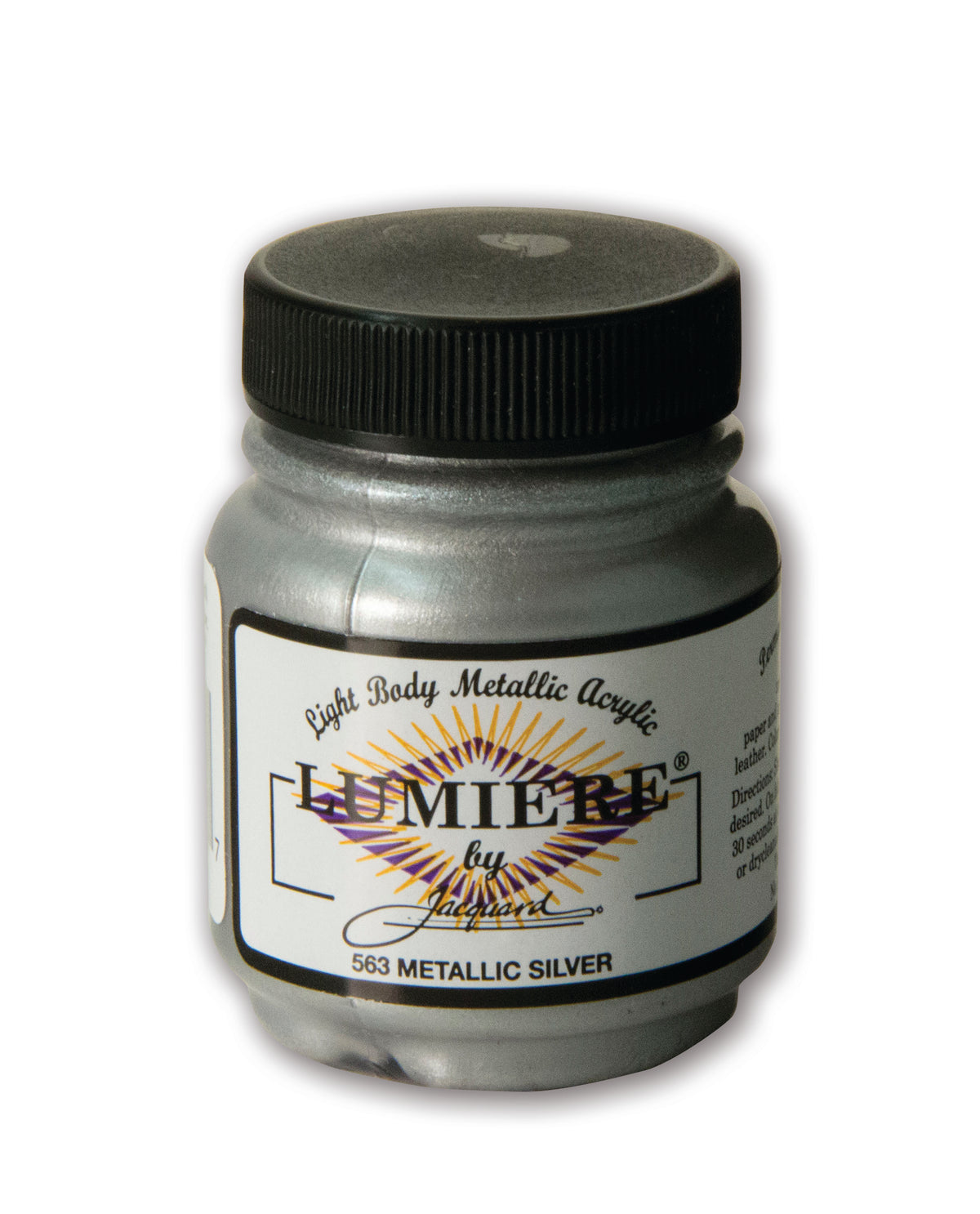 Jacquard Lumiere Fabric Paint 67ml – Metallic Silver (563)