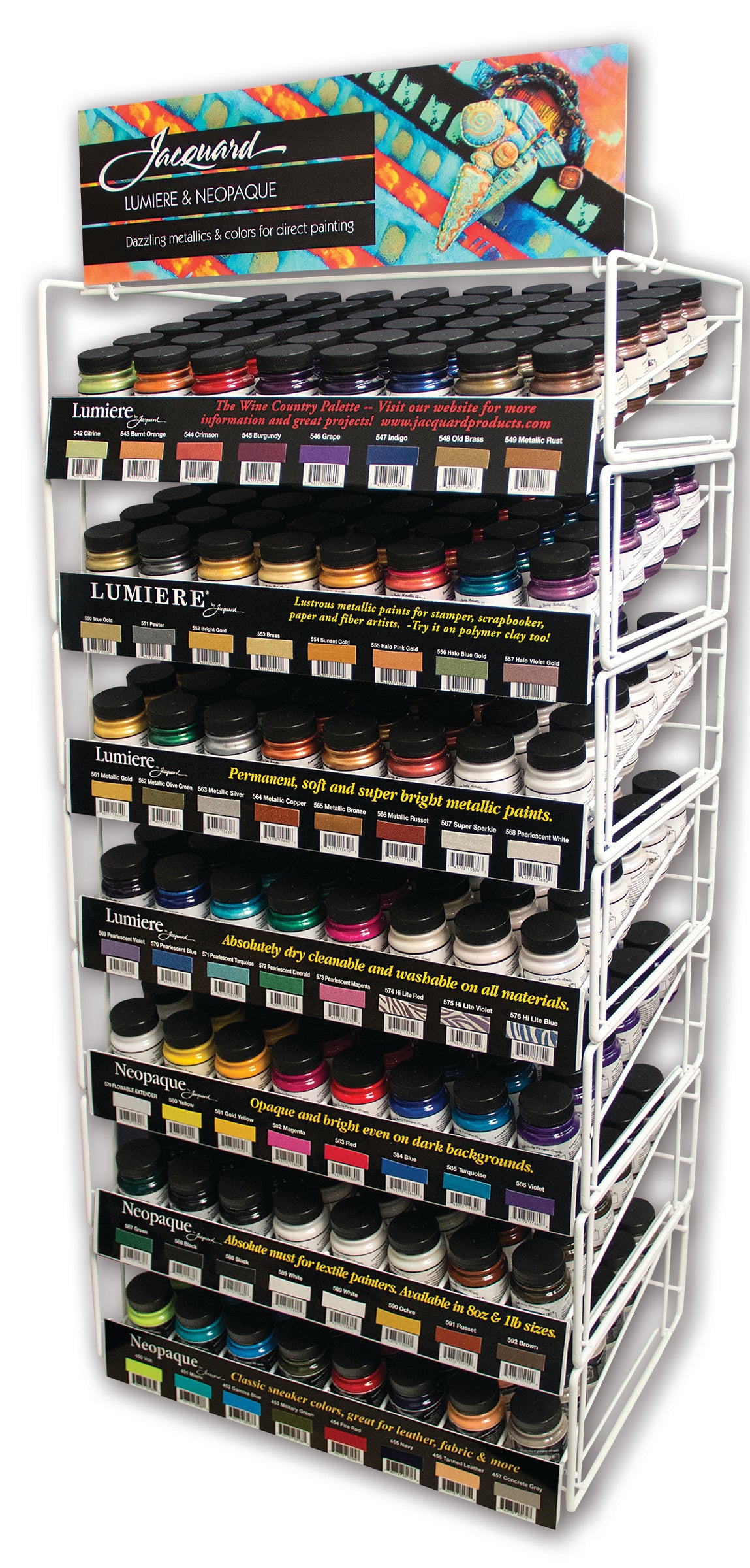 Jacquard Lumiere & Neopaque 67ml Retail Package – 62 Colours x 6