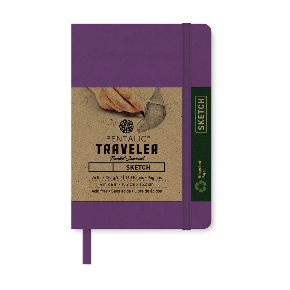 PTL-016162 Series | Pentalic® Traveler Pocket Journal 4" x 6"