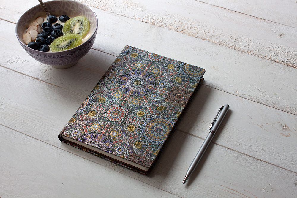 Paperblanks Padma Midi Hardback Journal – Lined, 144 Pages – design detail