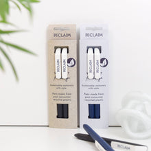 VENT RECLAIM Recycled Ballpoint Pens – Blue Ink, White Sleeve