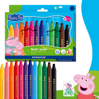 Staedtler Noris Junior x Peppa Pig Fibre-Tip Pens
