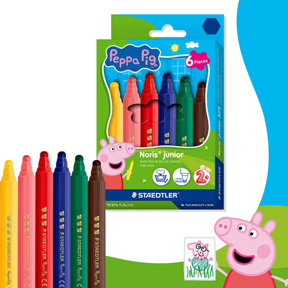 Staedtler Noris Junior x Peppa Pig Fibre-Tip Pens