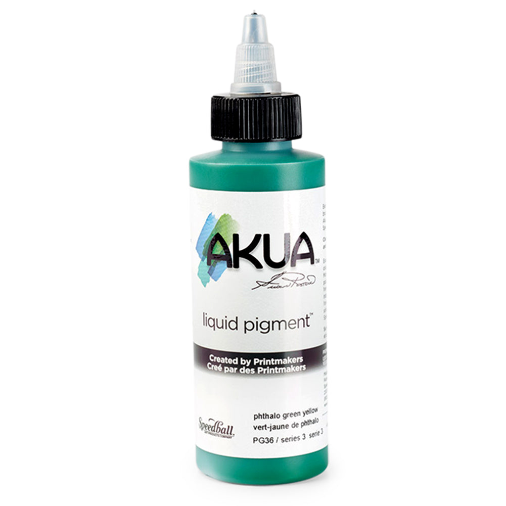 Speedball Akua Liquid Pigment 118ml, Series 3 – Phthalo Green Yellow