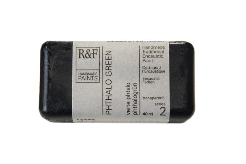 R&F Encaustic Paint 40ml – Phthalo Green