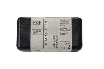 R&F Encaustic Paint 40ml – Phthalo Green