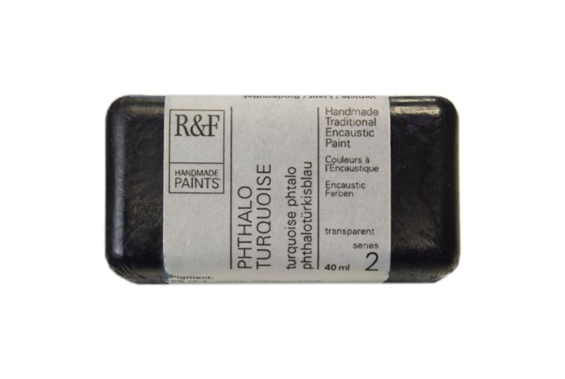 R&F Encaustic Paint 40ml – Phthalo Turquoise