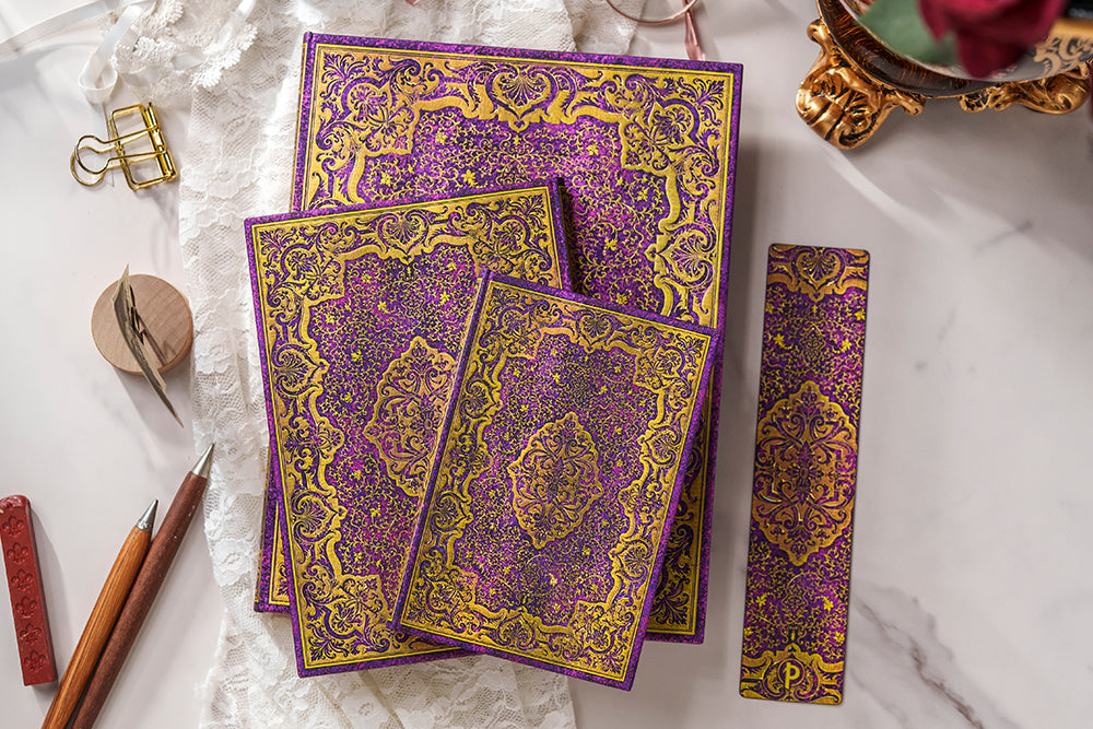 Paperblanks Picaresque Ultra Hardback Journal – Plain, 144 Pages – design detail