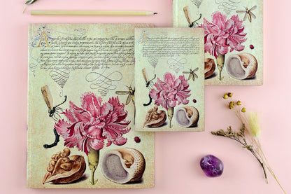 Paperblanks Pink Carnation Ultra Softback Flexi Journal – Lined, 176 Pages – design detail