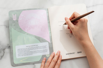 Paperblanks Pink Goes Good with Green A4 Cahier Notebook – Dot Grid – design detail