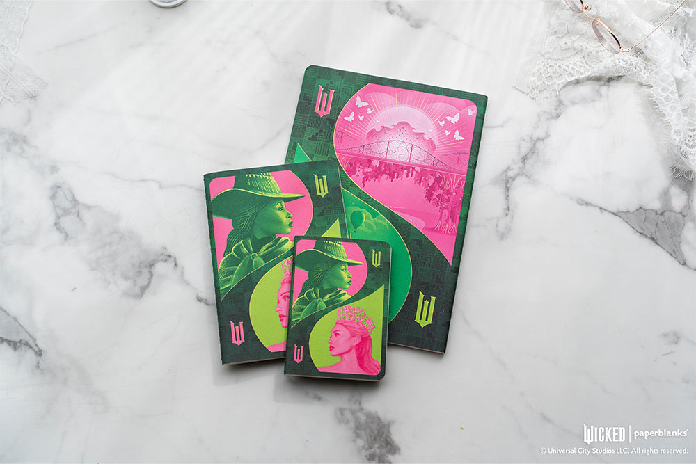 Paperblanks Pink Goes Good with Green A5 Cahier Notebook – Lined – design detail