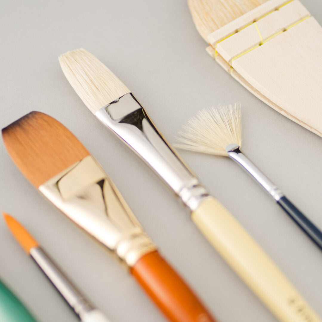 Pro Arte Series B Hog Long Flat Oil Brush
