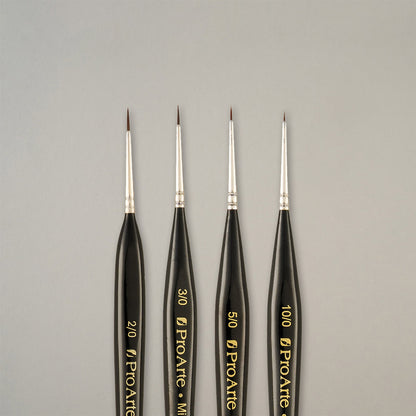 Pro Arte W12 Miniature Painting Brush Set in Wallet
