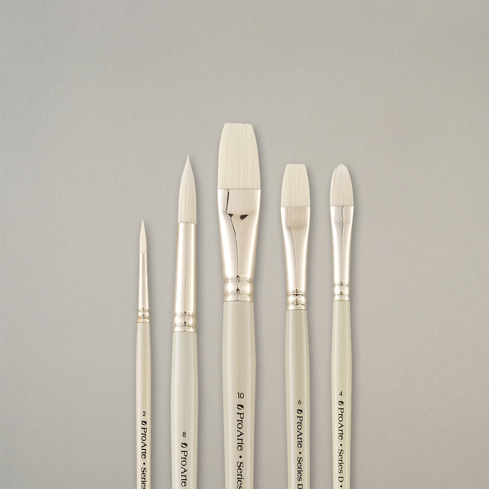 Pro Arte W16 Bristlene Oil Brush Set in Wallet