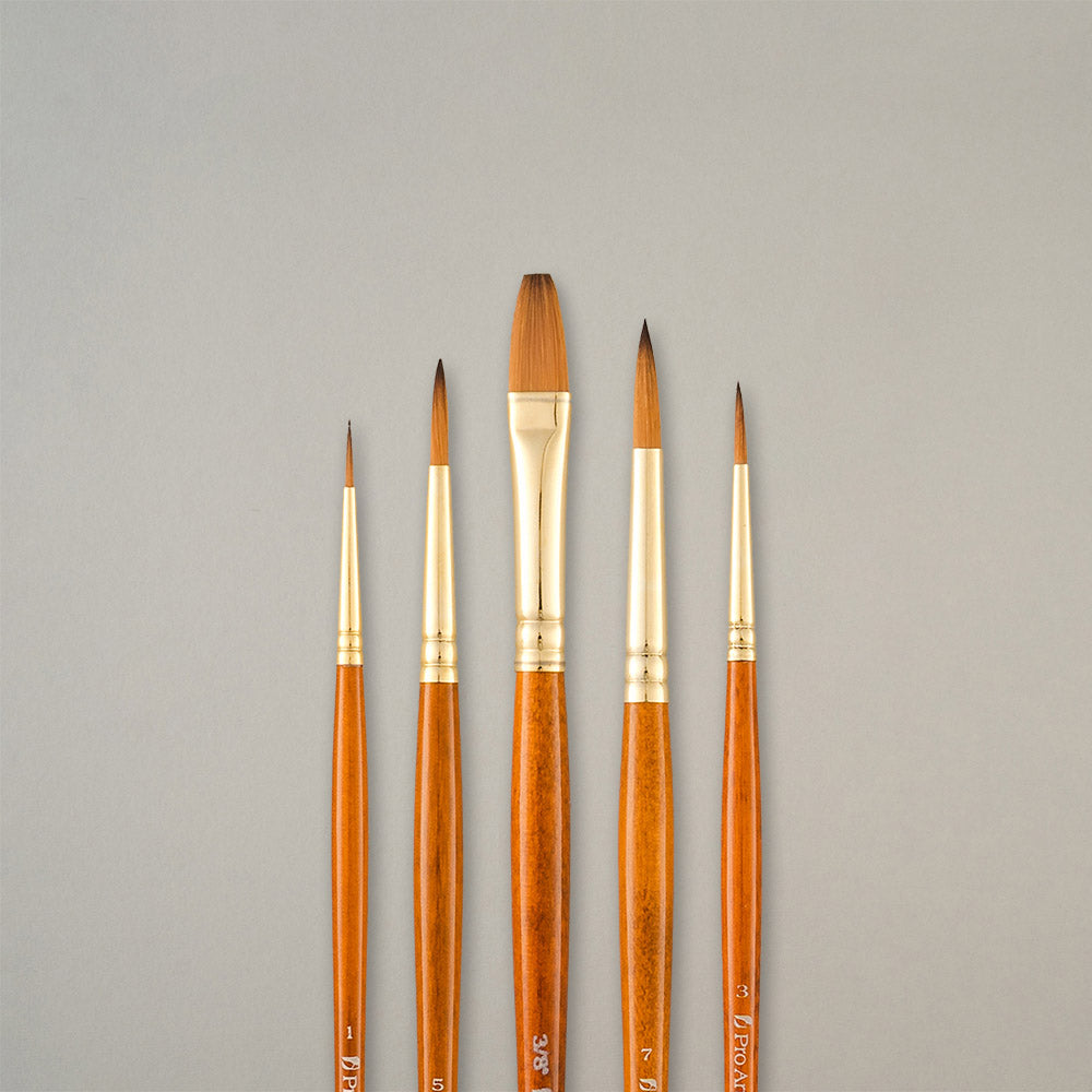 Pro Arte W2 Prolene Plus Watercolour Brush Set in Wallet